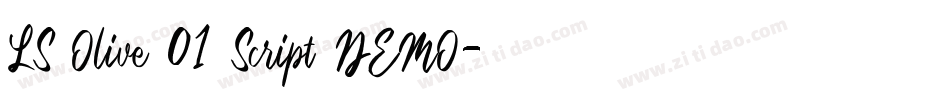 LS Olive 01 Script DEMO字体转换